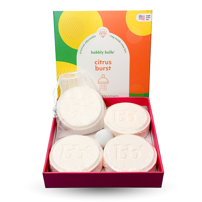 Citrus Burst Shower Steamers (4 Pack+ring)