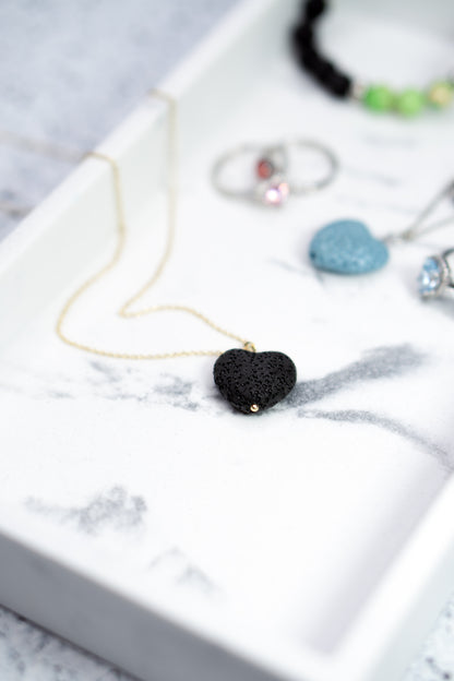 Black Lava Rock Diffuser Necklace