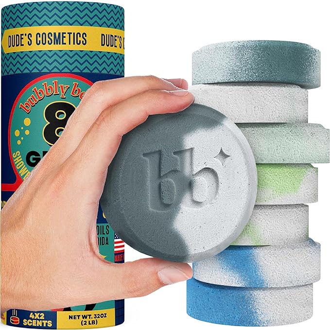 Mens Shower Steamer & Mens Bath Bomb Bundle