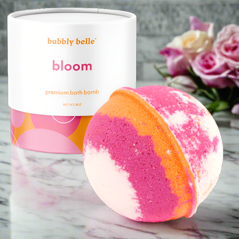 Bloom Premium 8oz Bath Bomb .925 Sterling Silver Ring Bubbly Belle