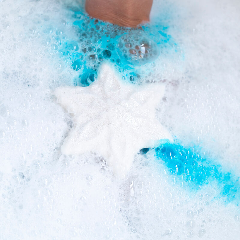 Snowflake Bath Bomb with Ring