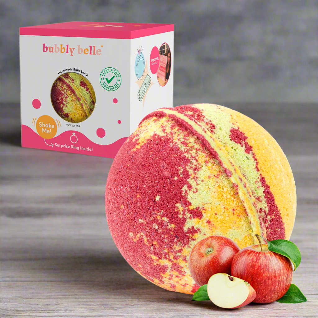 Bomba de baño Apple Crisp (en caja de regalo, 6 oz, con aro)