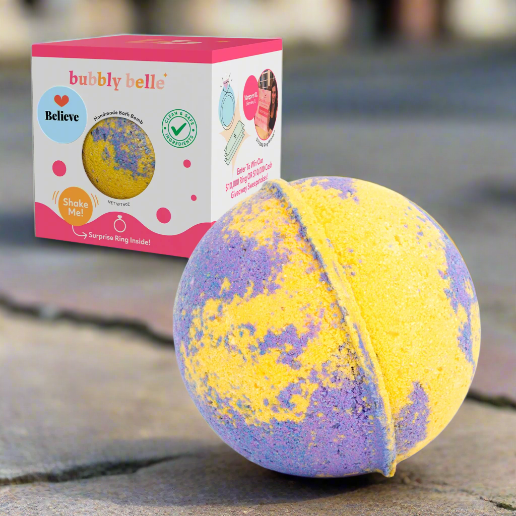 Bombe de bain Believe - Coffret cadeau (6 oz avec anneau)
