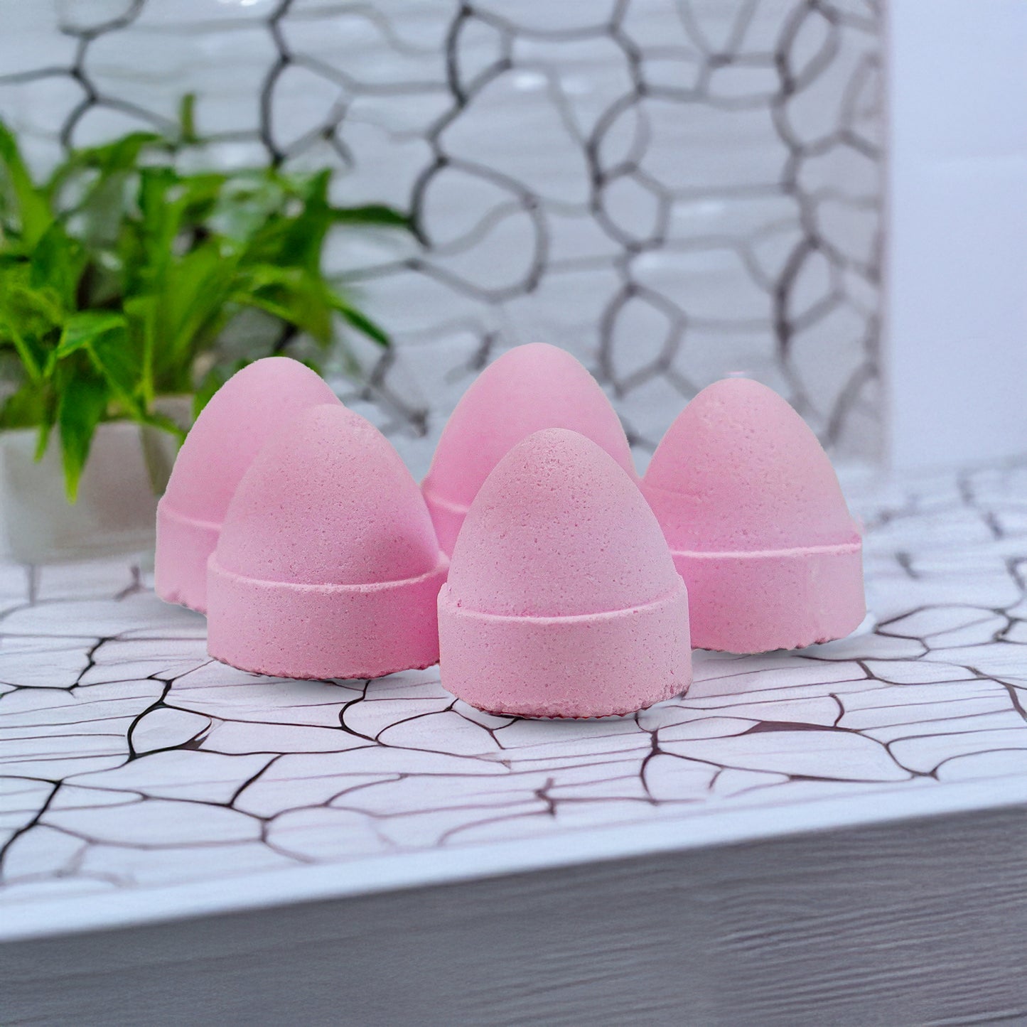 Rose Petal Shower Steamers (5-Pack: 2oz/ea. w/Ring Options)