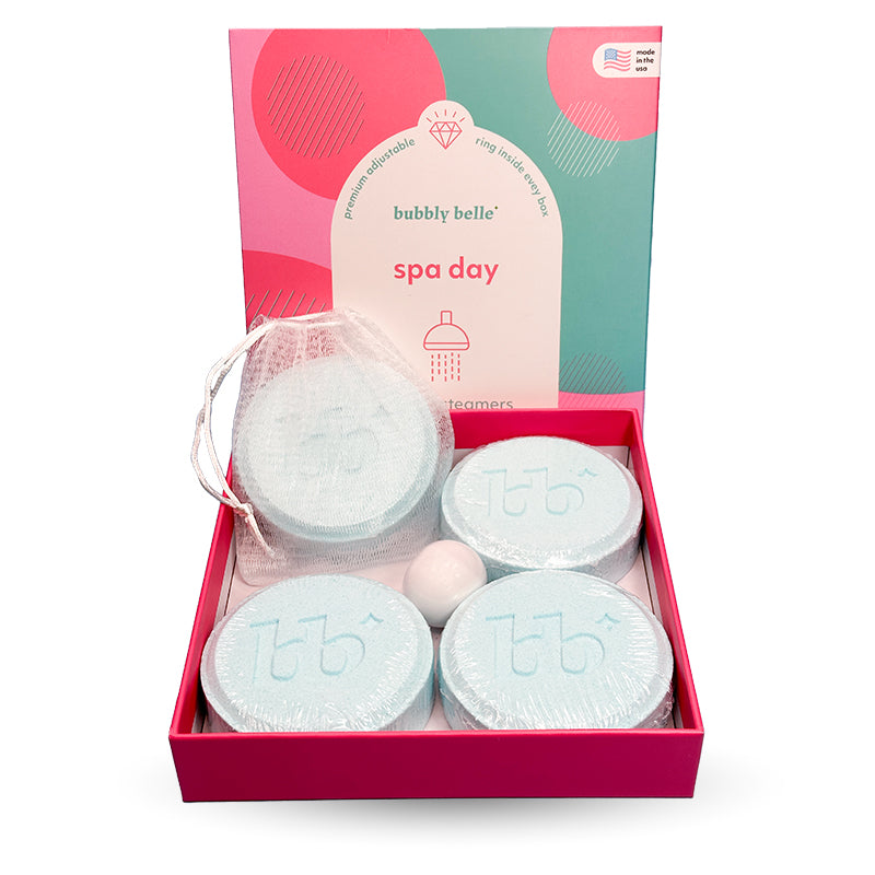 Spa Day Shower Steamers (4 Pack+ring)