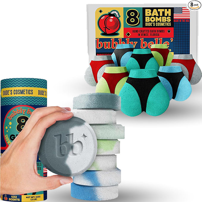 Men's Shower Steamers & Booty Bath Bombs Bundle