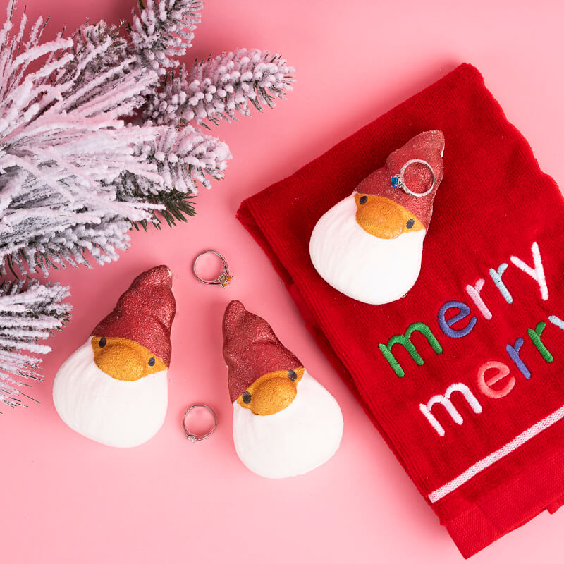 Christmas Bundle Bath Bombs with Rings Gift Boxed