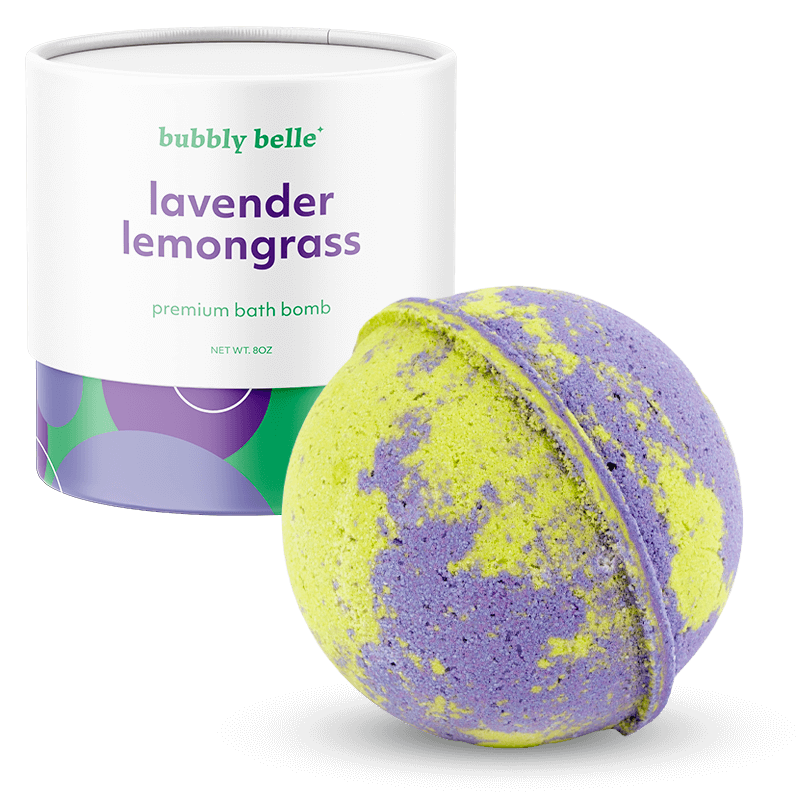 Lavender Lemongrass Premium 8oz Bath Bomb + .925 Sterling Silver Ring