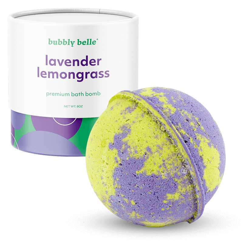 Lavender Lemongrass Premium 8oz Bath Bomb + Silver Ring