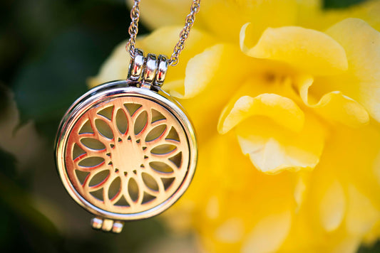 Sunflower Diffuser Necklace