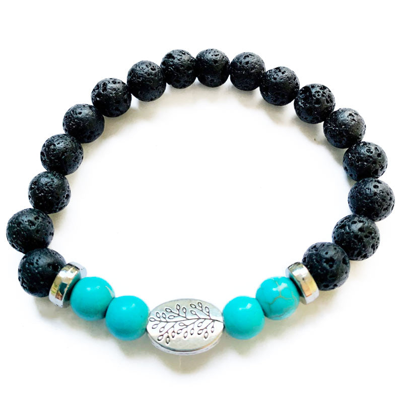 Blue Lava Rock Bracelet