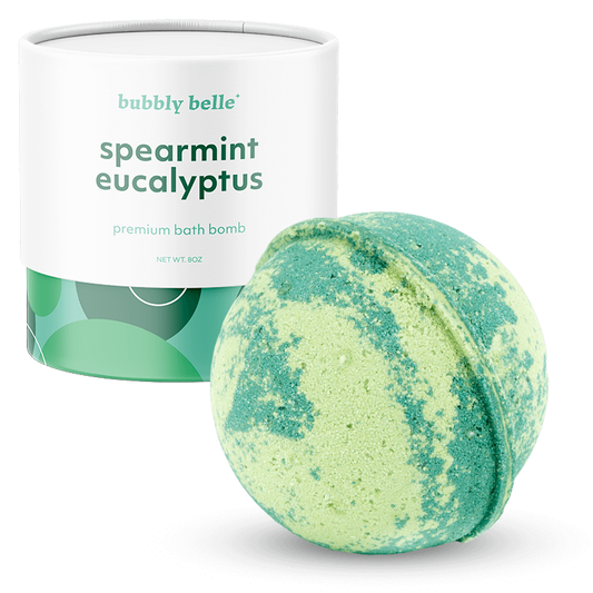 Spearmint Eucalyptus Premium 8oz Bath Bomb + .925 Sterling Silver Ring