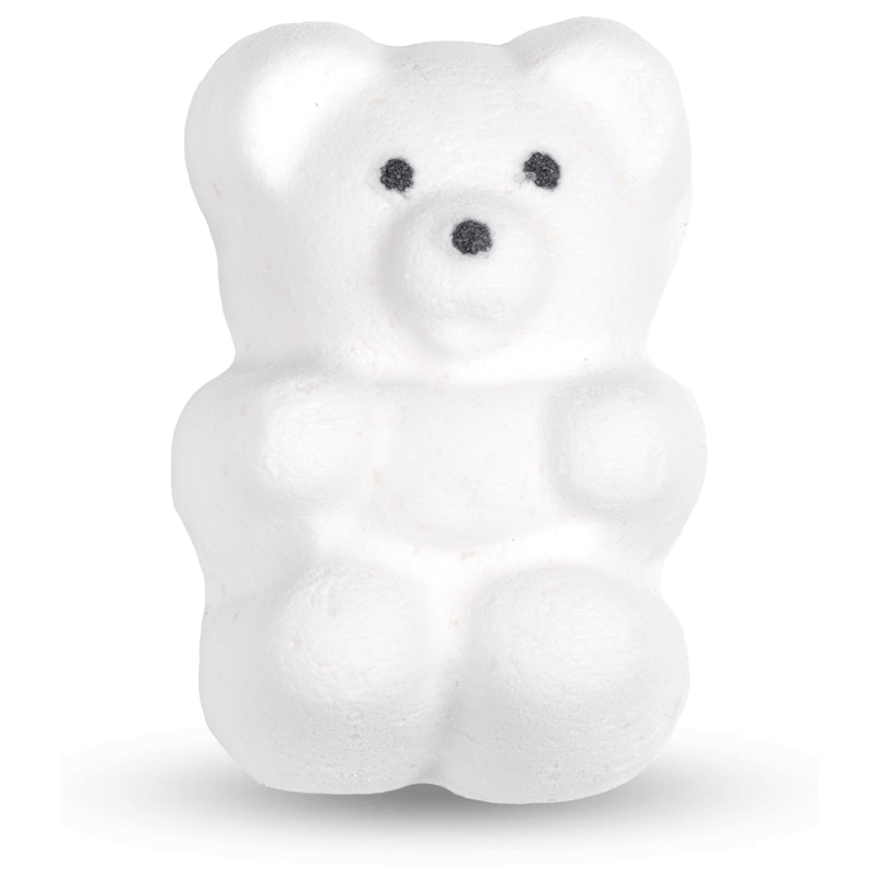 White Bubbly Bear Bath Bomb (6oz w/Ring)