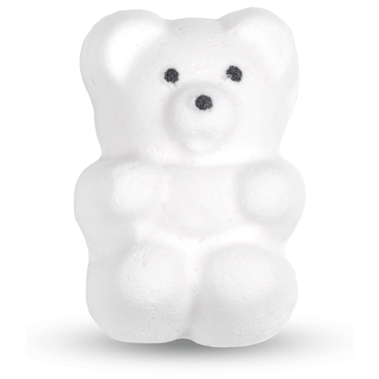 White Bubbly Bear Bath Bomb (6oz w/Ring)